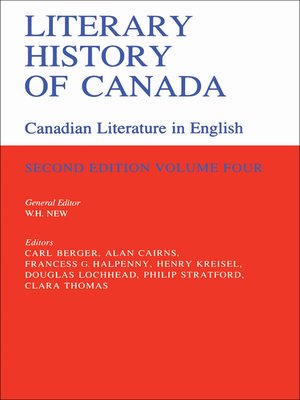 cover image of Literary History of Canada, Volume IV